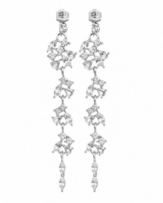 Milkway | Starry Cascade Long Drop Clip-on Earrings